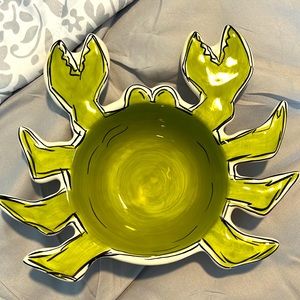 M.Bagwell Water Collection artsy crab dish. Excellent condition.
